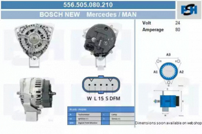 CV PSH 556505080210 -  Генератор